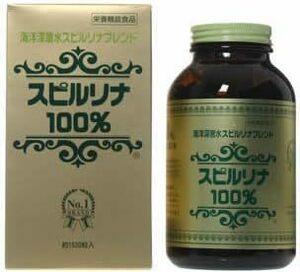 1個 ジャパンアルジェ 海洋深層水スピルリナブレンドスピルリナ100% 200mg*1500粒