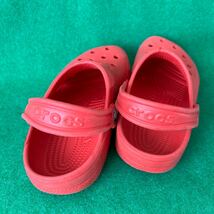 CROCS クロックス サンダル 20cm相当　M2W4 レッド　used_画像4