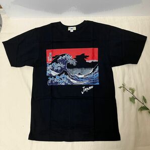 半袖Tシャツ　M男女兼用 葛飾北斎　富嶽三十六景 神奈川沖浪裏