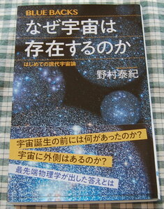 【送料無料】野村泰紀【なぜ宇宙は存在するのか　はじめての現代宇宙論 (ブルーバックス) 】(2022刊) 中古美品