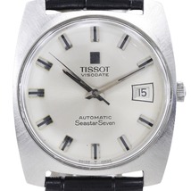 TISSOT ティソ シースターセブン 腕時計 SS×レザー 自動巻き メンズ シルバー文字盤【H222123161】中古_画像1