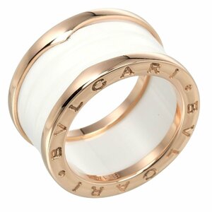 Bvlgari BVLGARI B.Zero1 4 Band No. 12 Ring Ring Ring Be Zero One K18 PG Розовое золото Керамика ок. 10,41 г [I122924054] Б/у