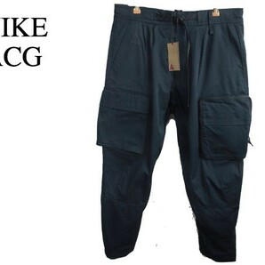 希少 未使用品 NIKE ナイキ ACG ウーブン カーゴパンツ【XL】WOVEN CARGO PANTS メンズ 黒 キャンプ アウトドア エーシージー CD7647-010の画像1