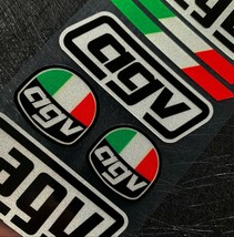 ヘルメット シール ステッカー agv 送料無料/ AGVステッカー バイク ヘルメット_画像2