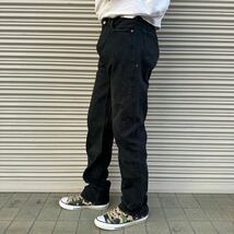 00s Levi's 501 ブラックデニム 501-0165ヴィンテージ ユーロ 後染め 90s リーバイス501 505 Black Denim W34 L34 ジーパン 黒 84cm_画像5