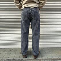 90s Rustler Wrangler ラスラー ラングラー デニムパンツ Black Denim Pants 80s ヴィンテージ ブラックデニム 黒 W34 L30 84cm_画像7