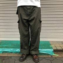 カナダ軍 BUSHLINE OUTDOOR 民間 カーゴパンツ ヴィンテージ ミリタリー ハンティング スロットルボタン 民間 90s 00s カーキ W38 XL_画像1