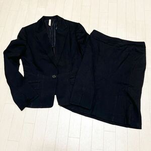  peace 257*① UNTITLED Untitled suit setup tailored jacket skirt 3 lady's black 