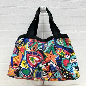 和271★ LESPORTSAC レスポートサック トートバッグ ハンドバッグ 総柄 レディース 