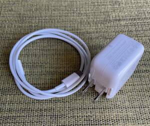 【中古】純正Apple USB 急速 充電器 パワーアダプター A1357 ACアダプター 10W ケーブル付き