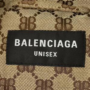 バレンシアガ BALENCIAGA グッチ 21AW 681886 TL053 サイズ:46 ザハッカープロジェクトコクーンパファーダウンベスト 中古 BS99の画像3