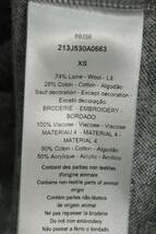 ディオール DIOR 21AW 213J530A0663 サイズ:XS ロゴ刺繍ベースボールシャツ エンブロイダリー半袖シャツ 中古 SB01_画像3