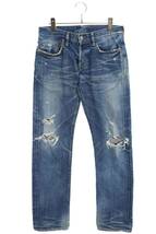 ヒステリックグラマー HYSTERIC GLAMOUR 4AP-2682 サイズ:30インチ ウォッシュ加工スタッズデニムパンツ 中古 BS99_画像1