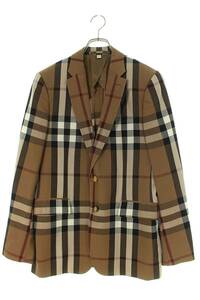  Burberry Burberry 8036696 size :48nova check tailored jacket used BS99