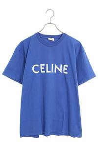 セリーヌバイエディスリマン CELINE by Hedi Slimane 2X681501F サイズ:S ルーズフィットロゴプリントTシャツ 中古 OM10