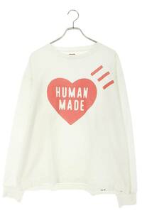 ヒューマンメイド HUMAN MADE サイズ:XL ロゴプリント長袖カットソー 中古 FK04