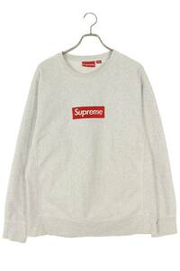 シュプリーム SUPREME 18AW Box Logo Crewneck サイズ:L ボックスロゴクルーネックスウェット 中古 OM10