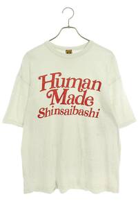 ヒューマンメイド HUMAN MADE 22AW SHINSAIBASHI T-SHIRT サイズ:2XL 心斎橋限定ロゴプリントTシャツ 中古 BS99