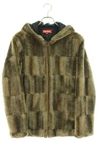 シュプリーム SUPREME 15AW Faux Fur Hooded Zip Jacket サイズ:S フェイクファージップアップブルゾン 中古 BS55