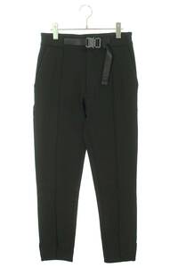 アリクス ALYX 20SS BLACK CLASSIC TROUSERS サイズ:44 ローラーコースターベルトストレッチロングパンツ 中古 BS99