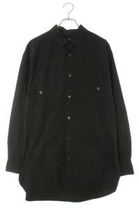 ヨウジヤマモトプールオム YOHJI YAMAMOTO POUR HOMME HR-B01-001 サイズ:4 パネルチェストポケット長袖シャツ 中古 BS99