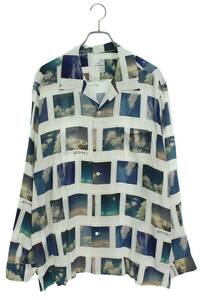 ユニフォームエクスペリメント UE-232057/FRAGMENT : ARAKI / SKYSCAPES L/S SHIRT サイズ:3 レーヨンプリント長袖シャツ 中古 BS99