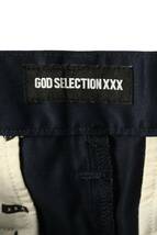 ゴッドセレクショントリプルエックス GOD SELECTION XXX サイズ:L ロゴ刺繍チノロングパンツ 中古 BS99_画像3