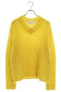 マルニ MARNI 20SS CVMG0036A0 サイズ:44 ブラッシュドモヘアVネックニット 中古 BS99