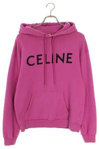 セリーヌバイエディスリマン CELINE by Hedi Slimane 2Y321052H サイズ:XS クラシックロゴルーズプルオーバーパーカー 中古 OM10