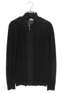 ディオールオム Dior HOMME 07AW 7E3420600008 サイズ:XS エポーレットジップアップニットカーディガン 中古 BS99