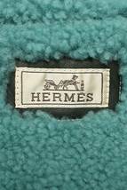 エルメス HERMES 22AW サイズ:48 ジップアップムートンレザージャケットブルゾン 中古 BS99_画像3