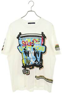 ルイヴィトン LOUISVUITTON 23SS RM231M NPG HOY30W サイズ:L LVジャズフライヤーTシャツ 中古 SB01