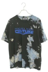 ヴェルサーチェジーンズ VERSACE JEANS 73GAHP07 サイズ:L ロゴタイダイTシャツ 中古 BS99