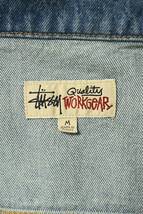 ステューシー STUSSY 24SS ZIP WORK JACKET DENIM サイズ:M ジップワークデニムジャケット 中古 FK04_画像3