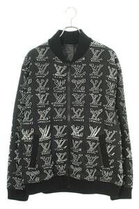 ルイヴィトン LOUISVUITTON 21SS RM211M ZMH HKY21W サイズ:XL LVカートゥーンジャカードジップスルージップアップブルゾン 中古 SS13