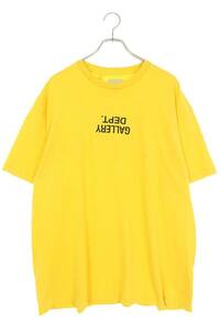 ギャラリーデプト GALLERY DEPT 23SS VSTCU1045 GOLD サイズ:L ロゴプリントTシャツ 新古品 SS13