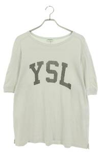 サンローランパリ SAINT LAURENT PARIS 667856 Y36JG サイズ:XL フロントロゴプリントTシャツ 中古 SB01