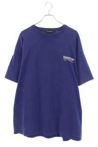 バレンシアガ BALENCIAGA 17AW 486032 TWK29 サイズ:XL キャンペーンロゴプリントTシャツ 中古 SB01