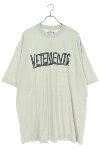 ヴェトモン VETEMENTS 23AW UE54TR430W サイズ:M ワールドツアーロゴプリントTシャツ 新古品 OM10