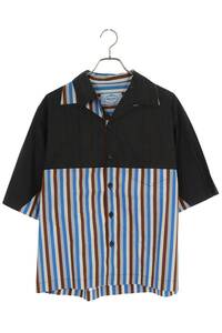  Prada PRADA UCS318 size :M stripe short sleeves shirt used BS99