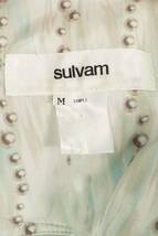 サルバム sulvam SN-C08-900 サイズ:M ゴートレザー素材切り替えロングコート 中古 BS99_画像3