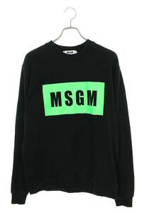 エムエスジーエム MSGM 3340MM523F サイズ:XL ロゴプリントクルーネックスウェット 中古 BS99