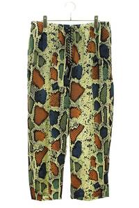 ワコマリア WACKO MARIA 22AW PYTHON VELVET PANTS サイズ:L パイソンイージーロングパンツ 中古 BS99