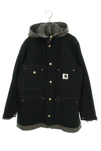 サカイ Sacai カーハート 24SS 24-03390M Carhartt WIP Reversible Coat サイズ:2 リバーシブルダックコート 中古 BS99