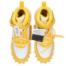 ナイキ オフホワイト NIKE OFF-WHITE AIR FORCE 1 MID SP LTHR DR0500-101 サイズ:28cm エアフォース1ミッドスニーカー 中古 BS99_画像4