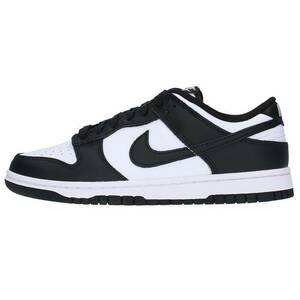 ナイキ NIKE DUNK LOW RETRO WHITE/BLACK DD1391-100 サイズ:28cm ダンクローレトロホワイトブラックスニーカー 中古 BS99