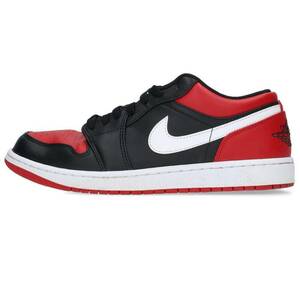 ナイキ NIKE AIR JORDAN 1 LOW BRED TOE 553558-066 サイズ:27cm エアジョーダン1ローブレッドトゥスニーカー 中古 BS99