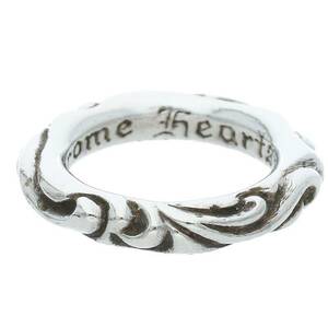 クロムハーツ Chrome Hearts SCRL BAND/スクロールバンド サイズ:12号 シルバーリング 中古 SS07