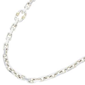  Tiffany TIFFANY&Co. MAKERS/mei The Cars size :24inch K18 combination silver necklace used SB01