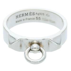 エルメス HERMES Collier de Chien PM サイズ:14号 コリエドシアンPMシルバーリング 中古 GZ11